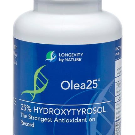 Olea25 Organic Olive Leaf Extract Capsules with Hydroxytyrosol – 90 Count | Antioxidants for Immune Support and Heart Health