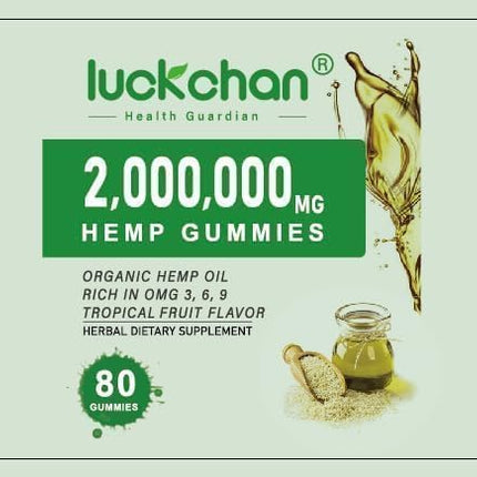 LUCKCHAN Hemp Gummies Advanced Extra Strength – 4-Pack for Sleep, Pain & Anxiety