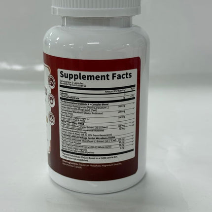Lukaree Urolithin A+ Complex Supplement, 120 Count