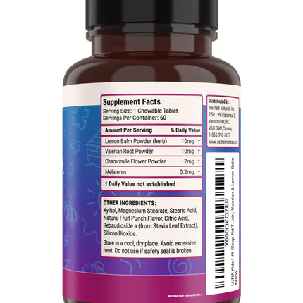 Luna Kids Sleep Aid Tablets for Children 4+ | Nested Naturals