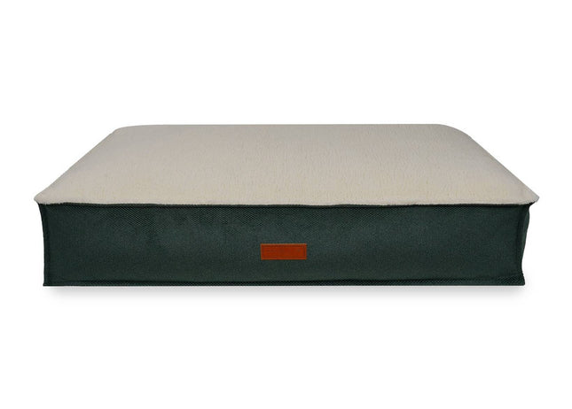 THE RICHMOND | LUXURY GREEN FLAT PILLOW DOG BED