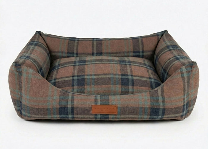 THE MARLOW | LUXURY TARTAN BOLSTER DOG BED