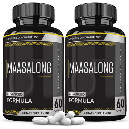 Justified Laboratories Maasalong Advanced Men's Health Formula 2 Pack – 120 Capsules