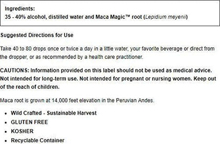 Maca Magic Express Energy Liquid Extract 4oz – Organic Peruvian Maca (Black Red Purple Yellow)