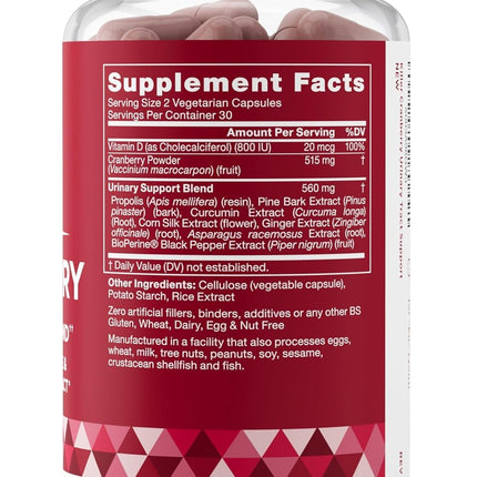 Urinary Tract Supplement Duo: Urinary Harmony + Killer Cranberry | 2 x 60 ct