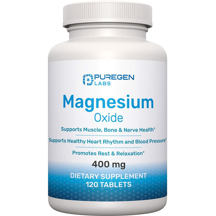 Magnesium 400mg High Potency Supplement – Immune Support, Muscle Recovery | 120 Tablets