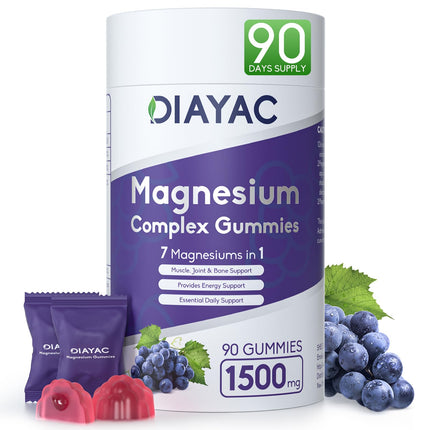 Magnesium Complex Gummies – Vegan, Individually Wrapped 90-Count for Sleep, Muscle & Nerve Support