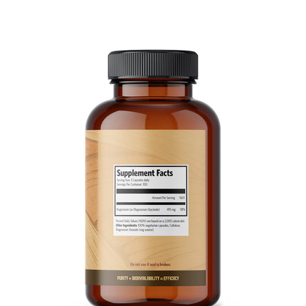 Magnesium Glycinate 165mg – 300 Caps | Made in Canada