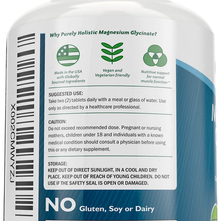 Magnesium Glycinate 400mg – 270 Tablets | High Bioavailability & Vegan