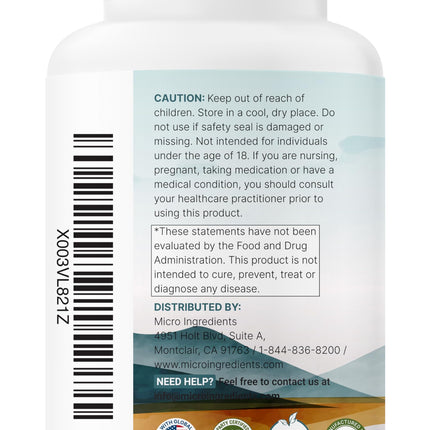 Magnesium Glycinate 500mg - 240 Capsules | 100% Chelated | Non-GMO