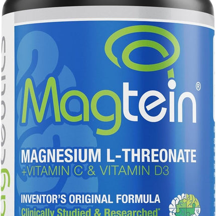 Magtein Magnesium L-Threonate Supplement – Memory, Focus & Sleep Support | 60 Veg Capsules