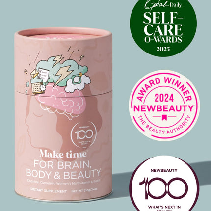 MAKE TIME Brain Health Powder for Women – Mood, Focus & Energy Boost | Cognizin