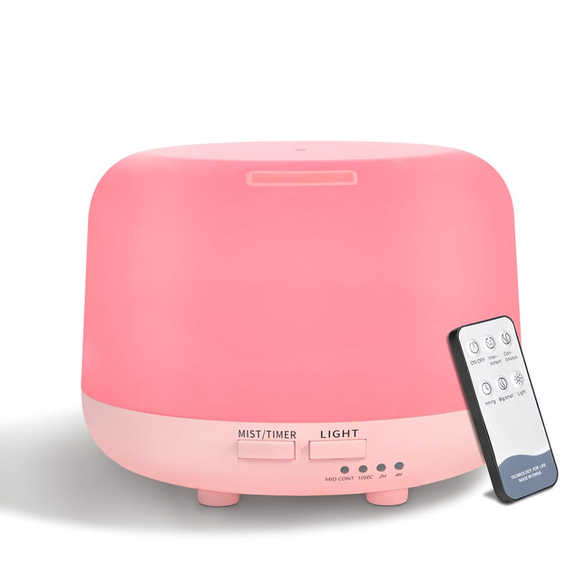 Marchred 300ML Aromatherapy Essential Oil Diffuser with Remote Control – 7 LED Color Changing Light