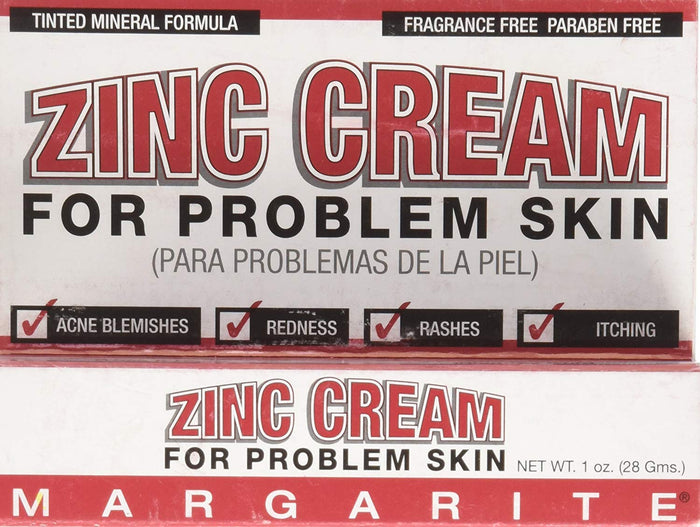 MARGARITE Zinc Cream 1 Oz (2 Pack) – Acne & Sensitive Skin