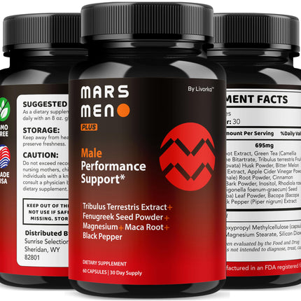 Mars Men Plus – 2 Pack Natural Support Capsules | Premium Multivitamin