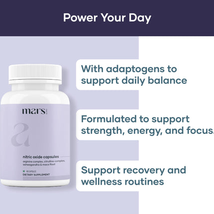 Mars Nitric Oxide Capsules - 120 Capsules | Nitric Oxide 02