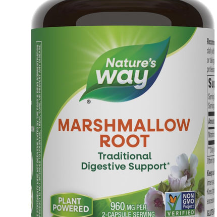 Nature's Way Marshmallow Root – Plant-Based Digestive Support (Vegan, Gluten-Free)