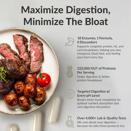 MassZymes - Complete Digestive Enzymes for Gut Health | BIOptimizers