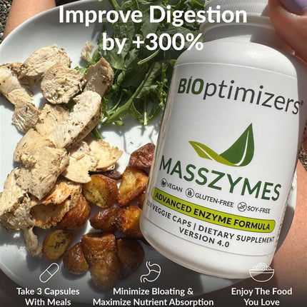 MassZymes - Complete Digestive Enzymes for Gut Health | BIOptimizers