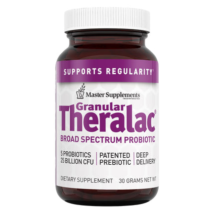 Master Supplements Granular Theralac 1.05 oz – Multi-Strain Probiotic Powder (40 Servings) – Vegan, Gluten Free