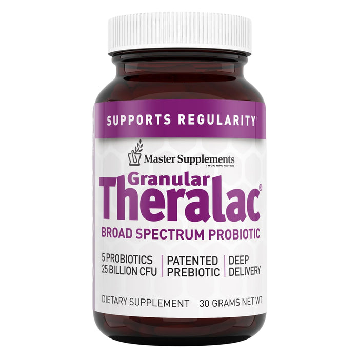 Master Supplements Granular Theralac – 1.05 oz Probiotic Powder for Gut Health | 40 Servings | Vegan & Gluten Free