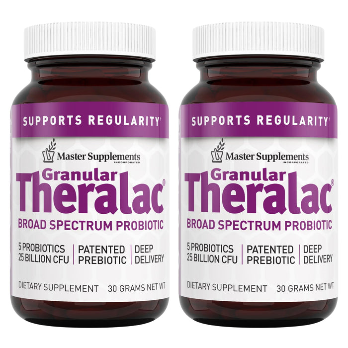 Master Supplements Granular Theralac – Multi-Strain Probiotic Powder, 1.05 oz (Pack of 2)