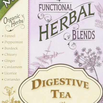 Mate Factor Functional Herbal Blends - Digestive Tea with Prebiotics (20 Bags)