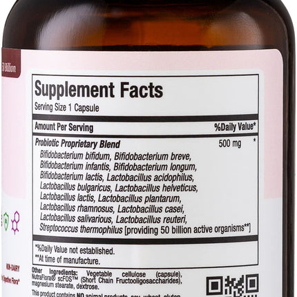 Maxi Health Probiotic Plus Ultimate Prebiotic - 50B Live Probiotics, 15 Strains, Ultra Protection | 60 Count