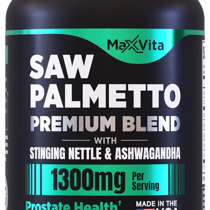 MaxVita Prostate Premium - Saw Palmetto, Nettle & Ashwagandha for Men, 60 Count