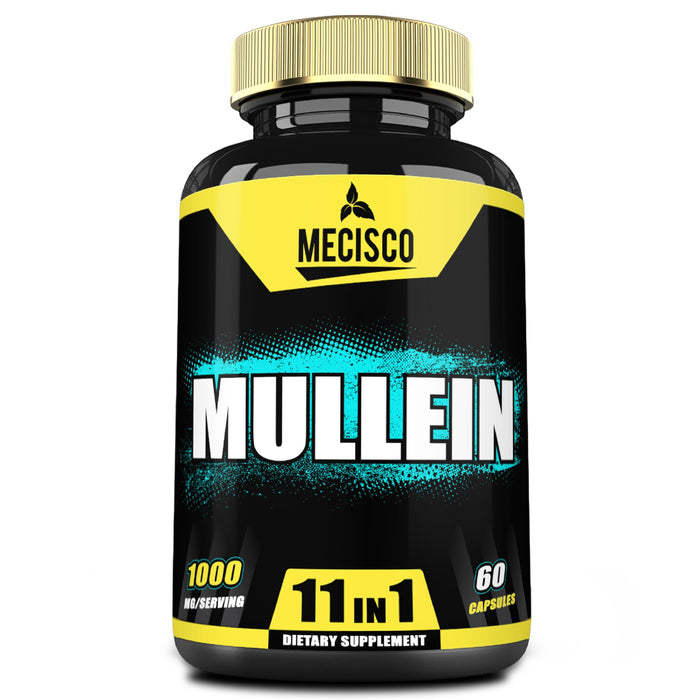 Mecisco 11in1 Mullein Leaf Capsules – Panax Ginseng, Cordyceps & More | 60 Capsules
