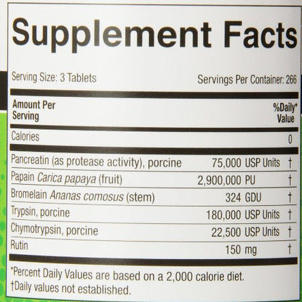 Medizym Systemic Enzyme 800 Tablets – Immune & Inflammation Support