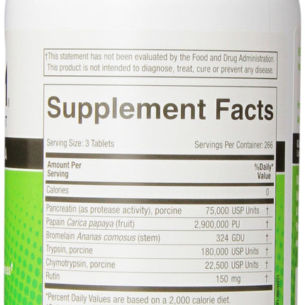 Medizym Systemic Enzyme 800 Tablets – Immune & Inflammation Support