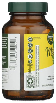 MegaFood Adrenal Strength - Adrenal Support with Ashwagandha, Magnesium Glycinate, Vitamin C | Vegetarian, 60 Tablets