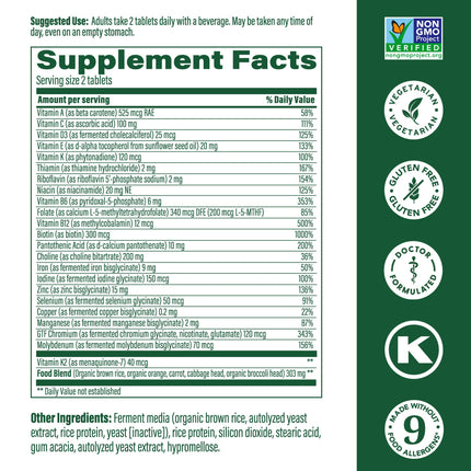 MegaFood Women's 40+ Advanced Multivitamin - Dr Formulated, Vegetarian, 60 Tabs