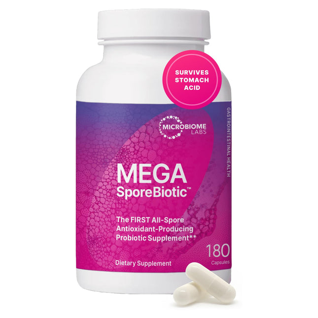 MegaSporeBiotic Probiotics - Spore-Based Digestive Health (180 Capsules)