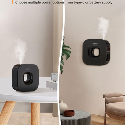 MEIDI Waterless Diffuser — Cordless Aromatherapy with App Control (Black)