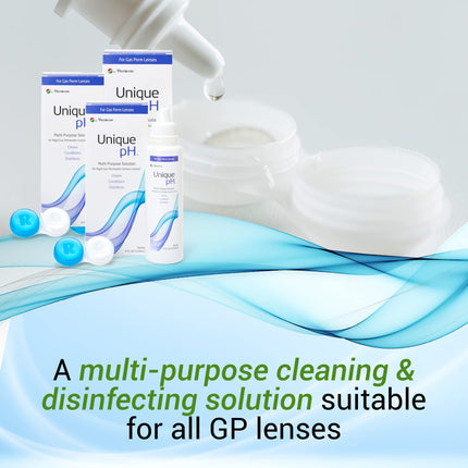 Menicon Unique pH Multi-Purpose Solution with RGP Lens Case - 4 Fl oz Each, 3 Pack