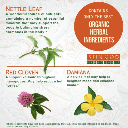 Organic Menopause Herbal Tea with 10 FREE Tea Bags