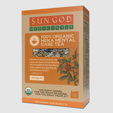 Organic MENTAL EASE Herbal Tea with 10 FREE Tea Bags