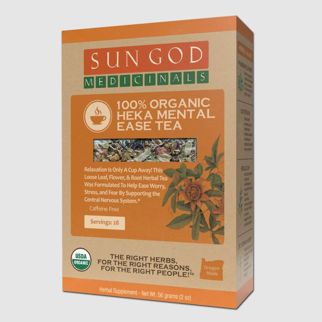 Organic MENTAL EASE Herbal Tea with 10 FREE Tea Bags