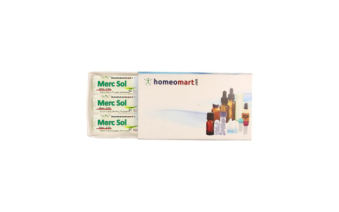 Mercurius Solubilis 6C Pellets – Pack of 3 | Homeomart