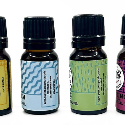 Wild Essentials 6 Pack Synergy Blend Aromatherapy Oils | 100% Pure, USA Made | mEssentials