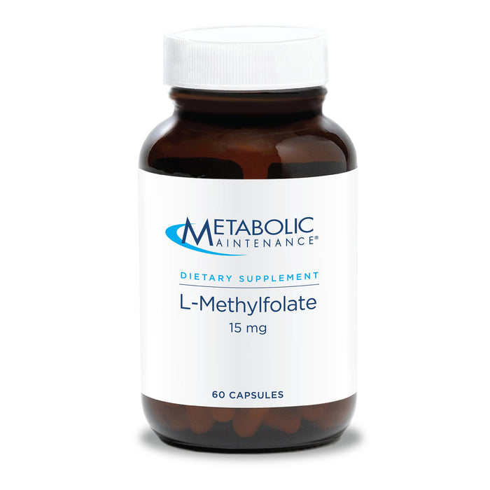 Metabolic Maintenance L-Methylfolate 15 mg (5-MTHF) – Brain Health, Focus, Calm | 60 Capsules