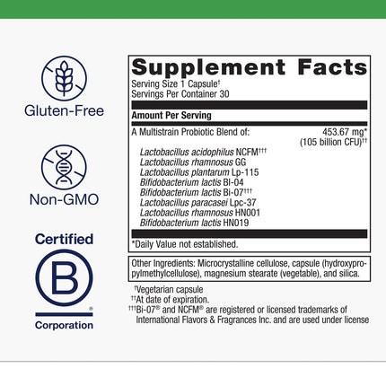 Metagenics UltraFlora BiomePro Probiotic – 105B CFU, 8 Strains, Shelf-Stable
