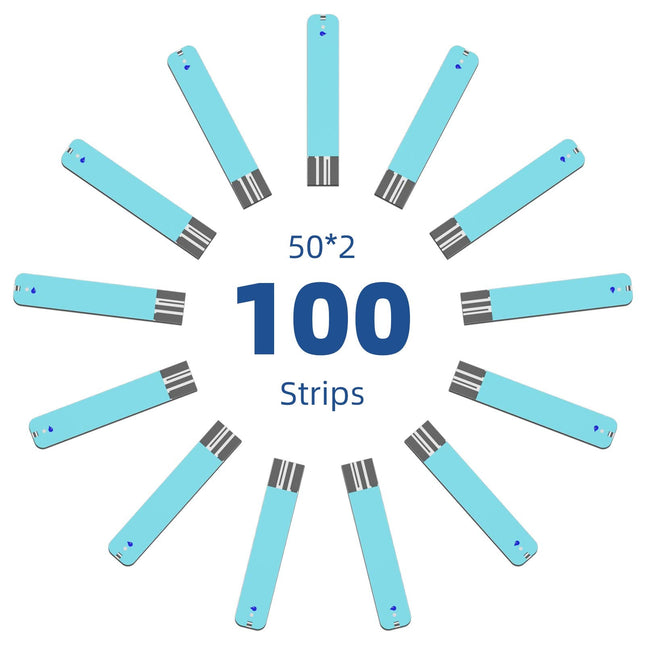 Metene TD-4116 Blood Glucose Test Strips - 100 Count for TD-4116 & S Meters