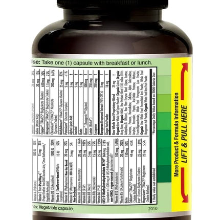 EMERALD LABS Prenatal 1-Daily Multi – Gentle Iron, Methylated Folate, Whole-Food Blend | Soy-Free, Gluten-Free | 60 Veg Capsules