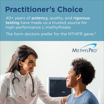 MethylPro B-Complex + L-Methylfolate 10 mg – Methylated B-Complex for Women & Men | 30 Vegan Capsules