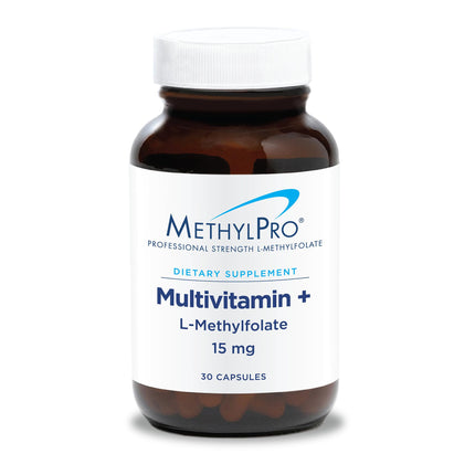 MethylPro Multivitamin + 15 mg Methylfolate – Iron-Free Multivitamin, 30 Capsules