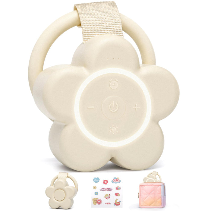 Mewaii Portable White Noise Machine for Baby — 25 Soothing Sounds, Night Light, 20+ Hours