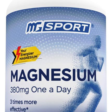MGSPORT Magnesium Supplement Complex – High Absorption with Vitamin B6, D & E | 100 Servings